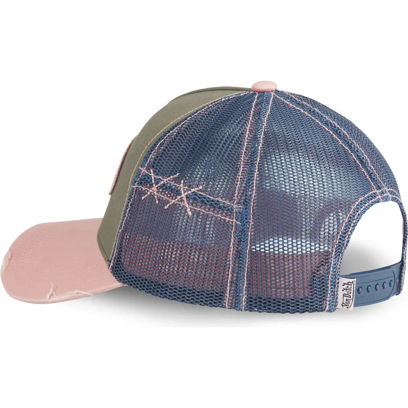 gorra-trucker-gron-bla-och-rosa-used-03-fran-von-dutch