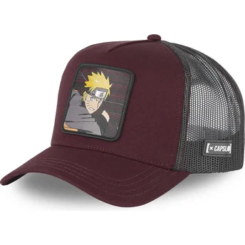 Casquette trucker grenat et grise Naruto Uzumaki CAS NAR2 Naruto Capslab