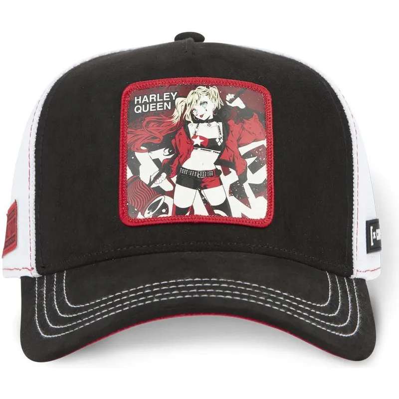 svart-och-vit-trucker-keps-harley-quinn-dc8-que-dc-comics-fran-capslab