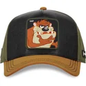 schwarze-grune-und-braune-gebogene-snapback-kappe-tasmanischer-teufel-loo10-taz-looney-tunes-von-capslab