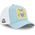 trucker-cap-blau-und-weiss-snapback-bugs-bunny-loo11-bep2-looney-tunes-von-capslab