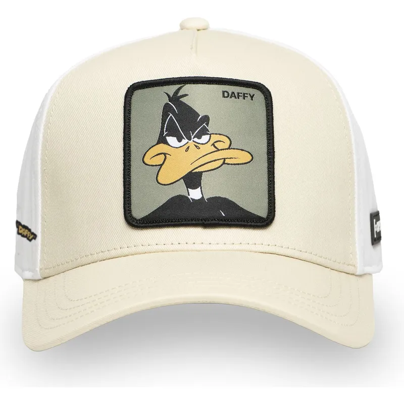 cappellino-snapback-curvo-beige-e-bianco-pato-lucas-loo11-daf2-looney-tunes-di-capslab