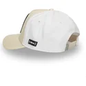 cappello-snapback-beige-e-bianco-con-visiera-curva-pato-lucas-loo11-daf2-looney-tunes-di-capslab