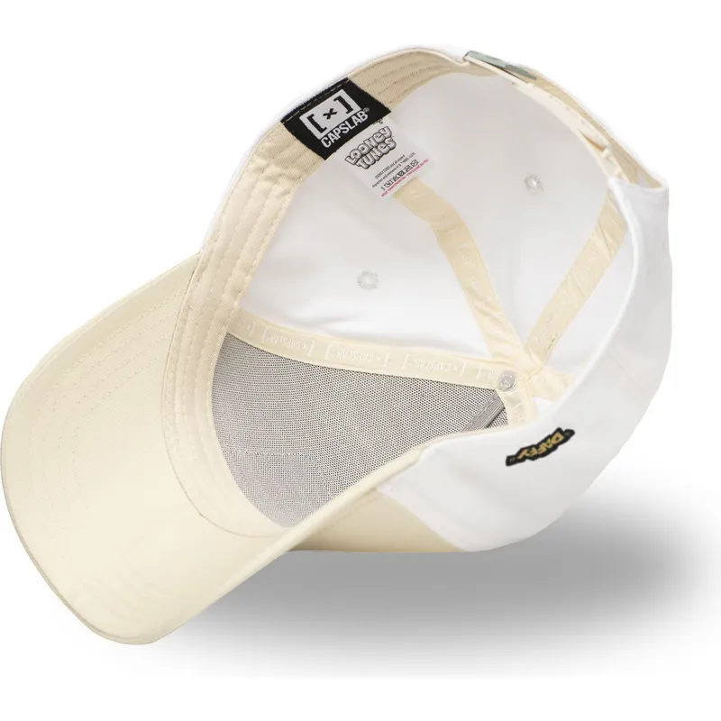 cappellino-snapback-curvo-beige-e-bianco-pato-lucas-loo11-daf2-looney-tunes-di-capslab