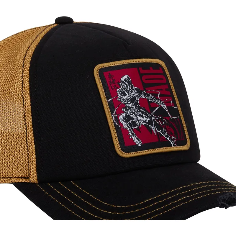 schwarze-und-gelbe-trucker-kappe-fujibayashi-naoe-nao2-assassin-s-creed-von-capslab