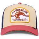 cappellino-trucker-beige-blu-e-rosso-croissant-hft-la-bonne-vie-2-di-djinns