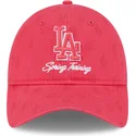 rozowa-zakrzywiona-czapka-regulowana-dla-kobiet-9twenty-pattern-spring-training-fan-pack-2025-los-angeles-dodgers-mlb-od-new-era