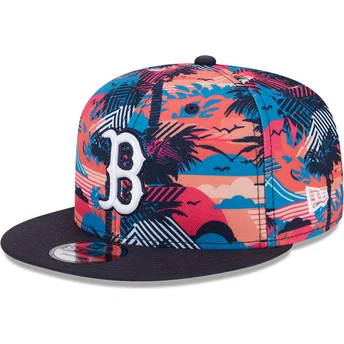 Casquette plate multicolore snapback 9FIFTY Printed Spring Training Fan Pack 2025 Boston Red Sox MLB New Era