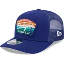 trucker-cap-blau-9seventy-stretch-snap-mesh-spring-training-fan-pack-2025-der-los-angeles-dodgers-mlb-von-new-era