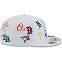 weisse-flache-snapback-kappe-9fifty-scatter-spring-training-fan-pack-2025-von-mlb-grapefruit-league-logo-von-new-era