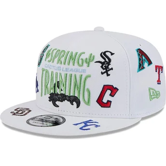 Casquette plate blanche snapback 9FIFTY Scatter Spring Training Fan Pack 2025 MLB Cactus League Logo New Era