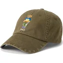 casquette-courbee-verte-fonce-ajustable-classic-sport-polo-bear-polo-ralph-lauren