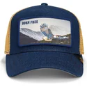 casquette-trucker-bleue-marine-aigle-born-free-wild-heart-the-farm-goorin-bros