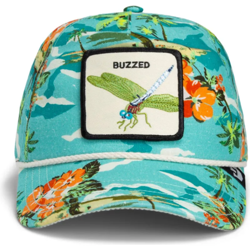 cappello-a-visiera-curva-blu-snapback-libellula-buzzed-hapy-our-salty-rim-the-farm-di-goorin-bros