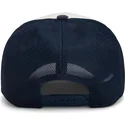 cappello-trucker-beige-e-blu-navy-full-flavor-wordmark-french-terry-di-goorin-bros
