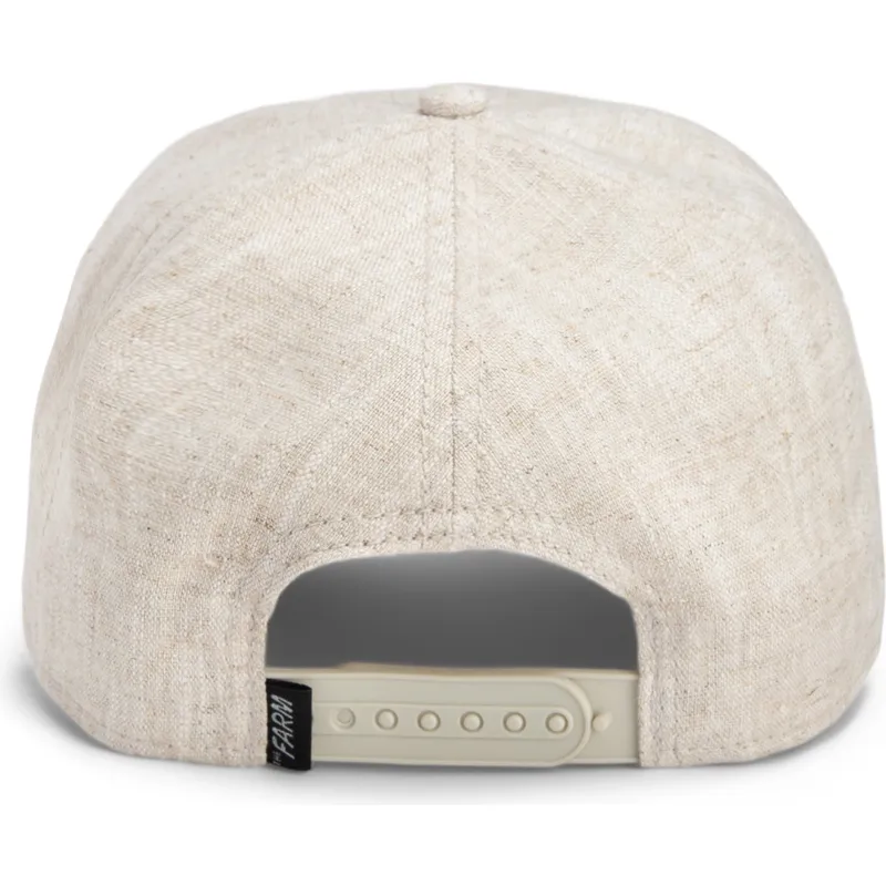beige-gebogene-snapback-kappe-bandit-coyote-cloth-rugged-comfort-the-farm-von-goorin-bros