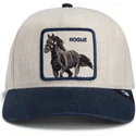 goorin-bros-curved-brim-horse-rogue-thread-rebel-rugged-comfort-the-farm-beige-and-navy-blue-snapback-cap