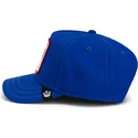 blaue-snapback-cap-mit-gebogenem-schirm-gallo-cock-rooster-field-100-the-farm-von-goorin-bros
