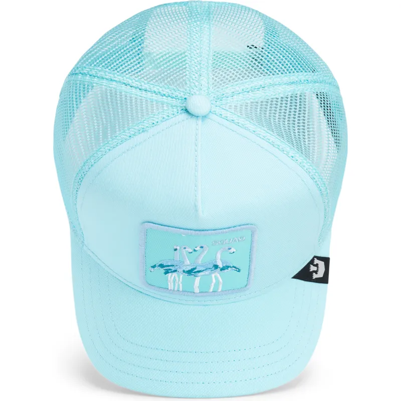 trucker-cap-blau-flamingo-mirage-squad-chroma-wave-the-farm-von-goorin-bros