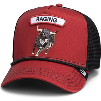 Czapka trucker czerwono-czarna byk GB2 Raging Bull The Rocker The Farm Goorin Bros.