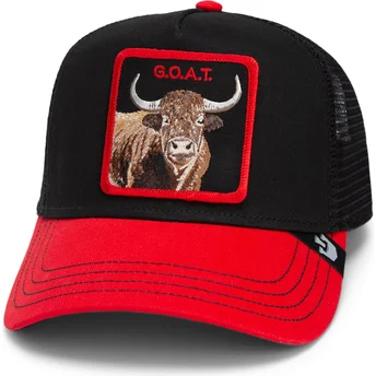Goorin Bros. Cow The Goat Steer Fab Farm Black and Red Trucker Hat
