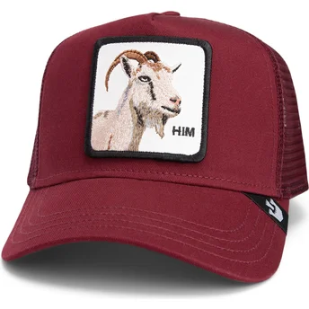 Czerwona czapka truckerka z kozą Himothy Core Combo The Farm od Goorin Bros.