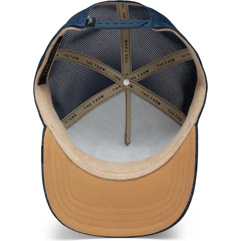 cappellino-trucker-grigio-e-blu-marino-the-bandit-coyote-global-core-denim-the-farm-di-goorin-bros