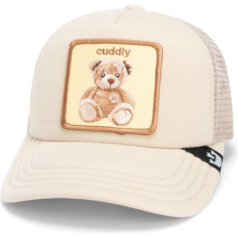 mutzen-gebogen-beige-snapback-fur-kinder-oso-der-peluche-cuddle-time-chroma-wave-the-farm-the-farm-von-goorin-bros