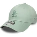 czapka-z-zakrzywionym-daszkiem-w-jasnym-zielonym-kolorze-regulowana-z-zielonym-logo-los-angeles-dodgers-mlb-9forty-colour-pack-o