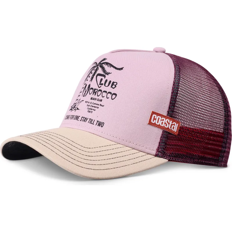 cappellino-trucker-rosa-e-beige-club-morocco-hft-di-coastal