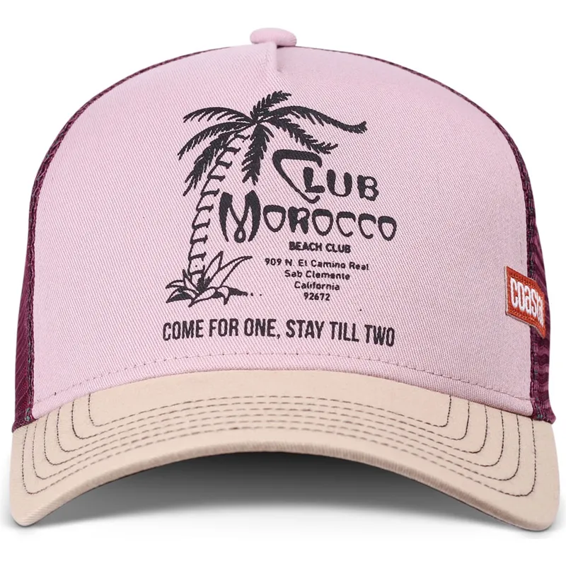 cappellino-trucker-rosa-e-beige-club-morocco-hft-di-coastal