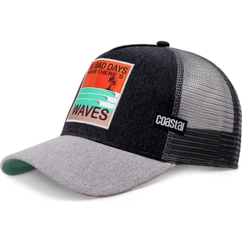 Schwarz-graue Trucker-Kappe No Bad Days HFT von Coastal