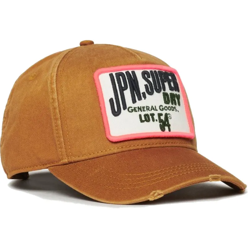braune-verstellbare-curved-cap-graphic-denim-co-tobacco-brown-von-superdry braune-verstellbare-curved-cap-graphic-denim-co-tobacco-brown-von-superdry