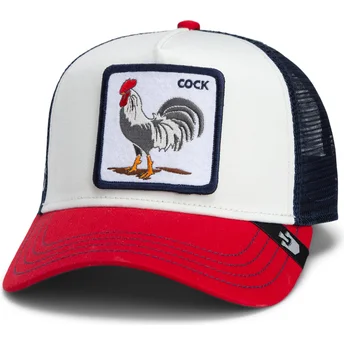 Goorin Bros. Cock Team Rooster Original Recipe Team Pride The Farm Λευκό, Ναυτικό Μπλε και Κόκκινο Trucker Καπέλο