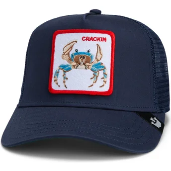 Cappellino Trucker Blu Navy Goorin Bros. Crackin Team Crab Ricetta Originale Orgoglio di Squadra The Farm