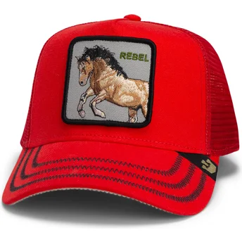 Goorin Bros. Horse Rebel The Wild West Core Canvas The Farm Red Trucker Hat