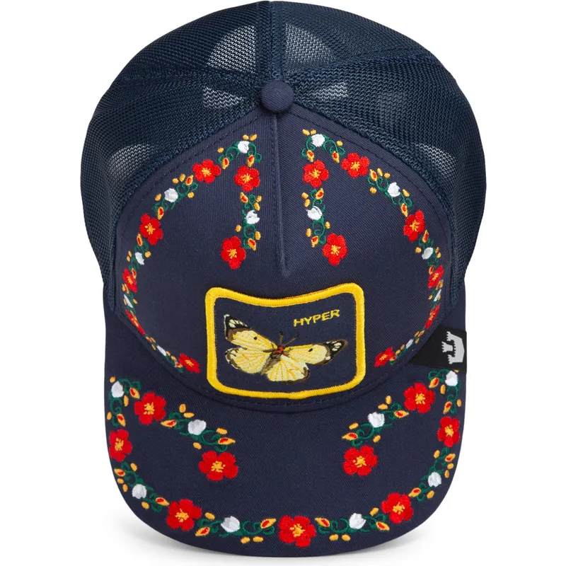 goorin-bros-butterfly-hyper-active-flora-fauna-the-farm-granatowa-czapka-trucker