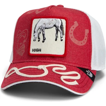Czapka Trucker Czerwona Goorin Bros. High Way Up Horse Play The Farm