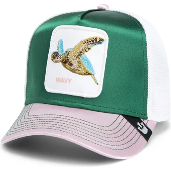 Czapka Trucker Goorin Bros. Turtle Wavy Allablur Great Escape The Farm Zielona, Biała i Różowa