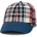goorin-bros-curved-brim-raised-in-a-barn-papa-cap-madras-the-farm-cappellino-snapback-blu-navy-e-rosso