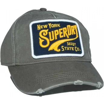 Superdry Curved Brim Graphic Khaki Green Adjustable Cap