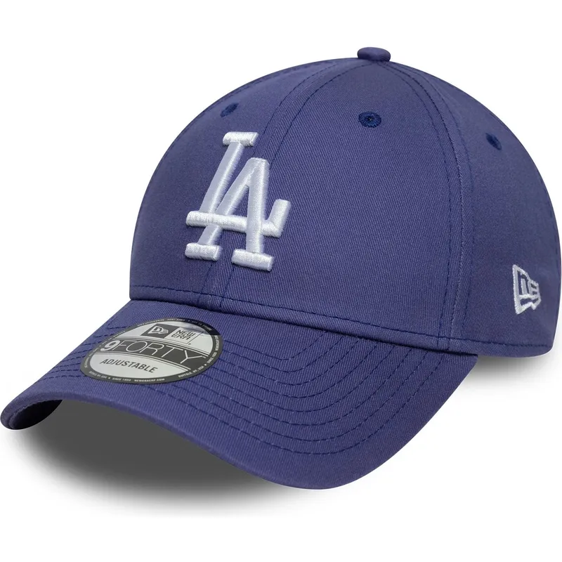 justerbar-lila-kurvkeps-9forty-league-essential-los-angeles-dodgers-mlb-fran-new-era
