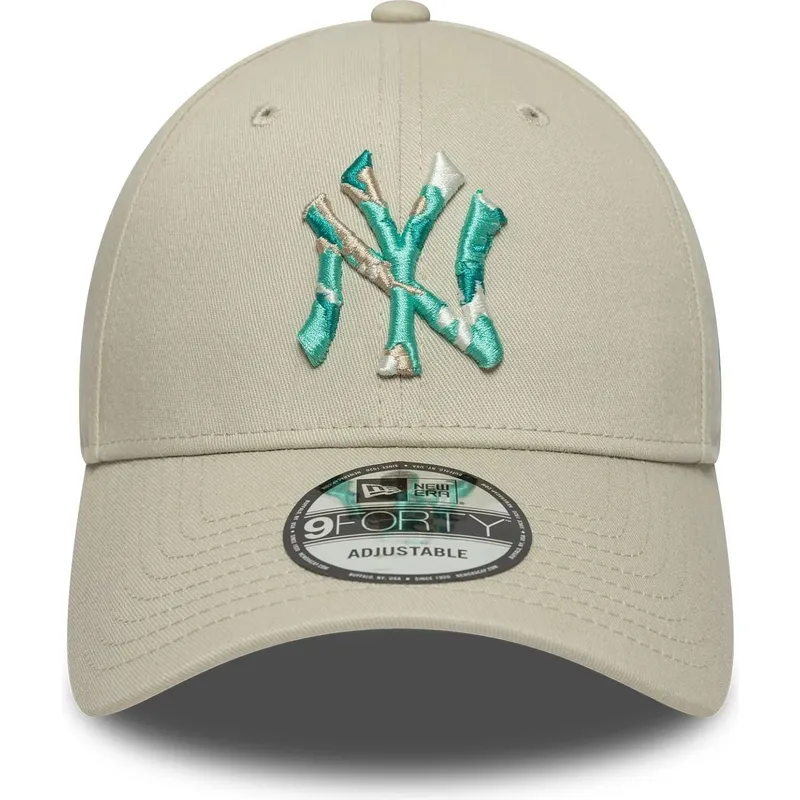 bezowa-zakrzywiona-czapka-regulowana-9forty-seasonal-infill-new-york-yankees-mlb-od-new-era