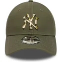 casquette-courbee-verte-ajustable-9forty-seasonal-infill-new-york-yankees-mlb-new-era