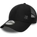 schwarze-verstellbare-9forty-flawless-trucker-kappe-der-new-york-yankees-mlb-von-new-era