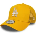 casquette-trucker-jaune-a-frame-league-essential-los-angeles-dodgers-mlb-new-era