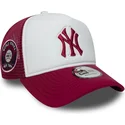 new-era-new-york-yankees-mlb-e-frame-world-series-vit-och-rod-truckerkeps-med-rod-logotyp