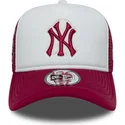 new-era-new-york-yankees-mlb-e-frame-world-series-vit-och-rod-truckerkeps-med-rod-logotyp