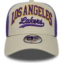 trucker-cap-beige-und-violett-e-frame-script-der-los-angeles-lakers-nba-von-new-era