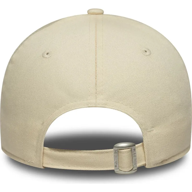 cappellino-curvo-beige-regolabile-da-donna-9forty-beaded-dei-new-york-yankees-mlb-di-new-era